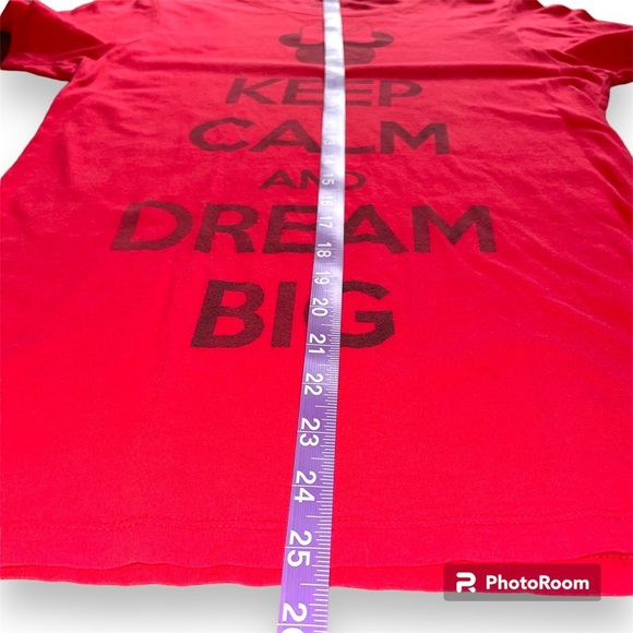 Disney Large KEEP CALM AND DREAM BIG tshirt 100% Cotton 17” pit to pit - Picture 3 of 5